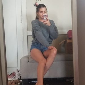 Vine & Love Fringe Sweater